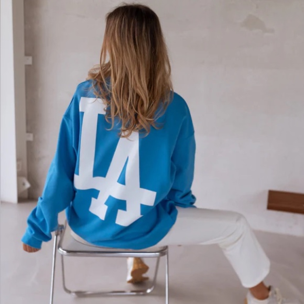 Blue LA Crewneck
